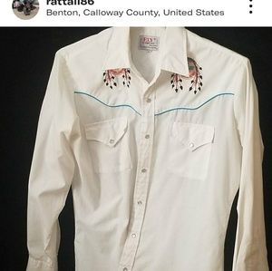 Ely plains vintage 70s western shirt